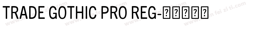 TRADE GOTHIC PRO REG字体转换